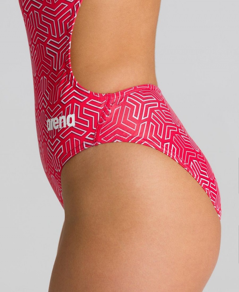 Rouge Blanche Maillot de Bain Arena Kikko Challenge Back - AAK-0213847