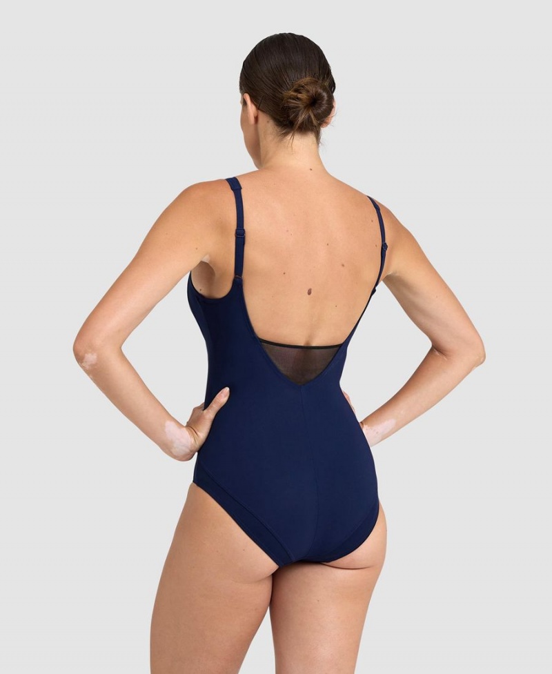 Bleu Marine Maillot de Bain Arena Manuela BodyLift U Back - BNU-3602345