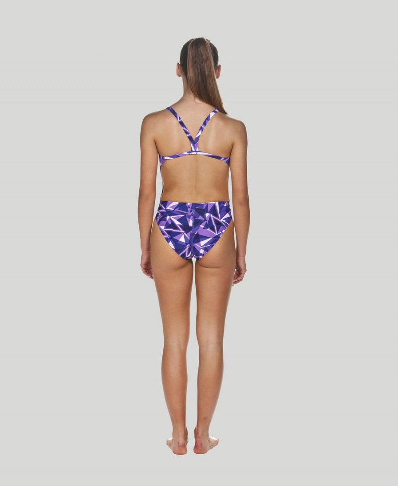 Violette Maillot de Bain Arena Shattered Glass Challenge Back - YGA-3875229