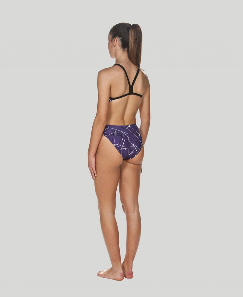 Violette Noir Maillot de Bain Arena D'eau Challenge Back - ANM-6140345