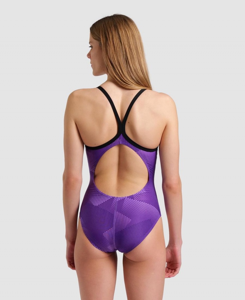 Violette Maillot de Bain Arena Halftone Lightdrop Back - CXG-7712710