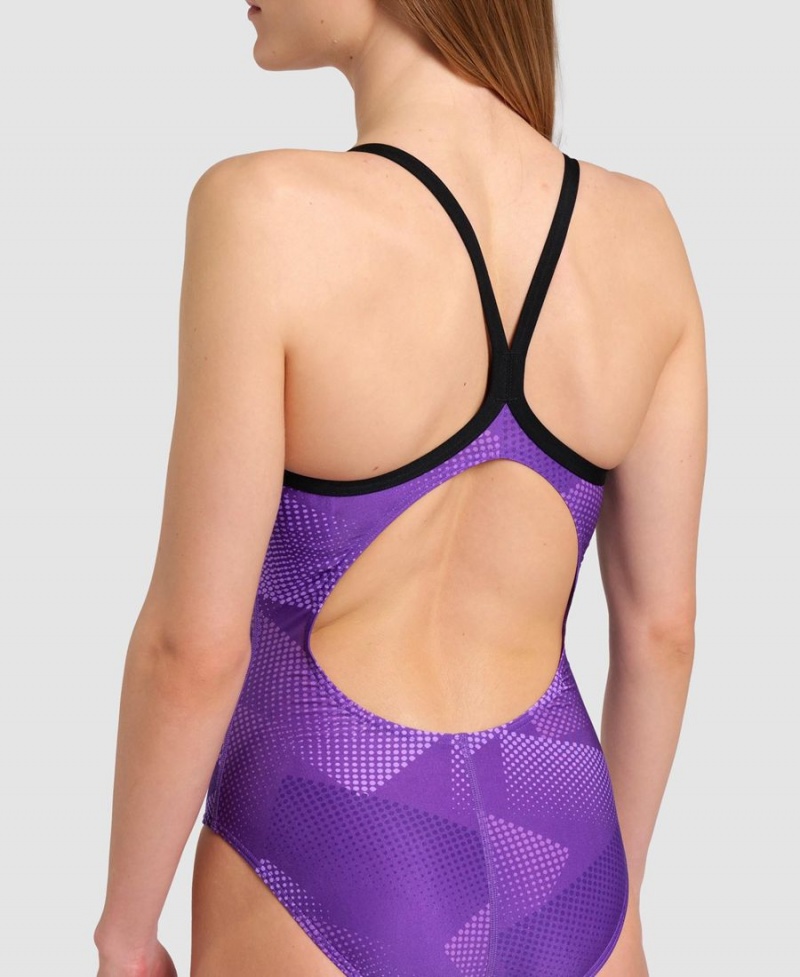 Violette Maillot de Bain Arena Halftone Lightdrop Back - CXG-7712710