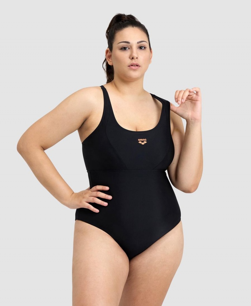 Noir Maillot de Bain Arena Solid Control Pro Back Plus - IFA-2128574