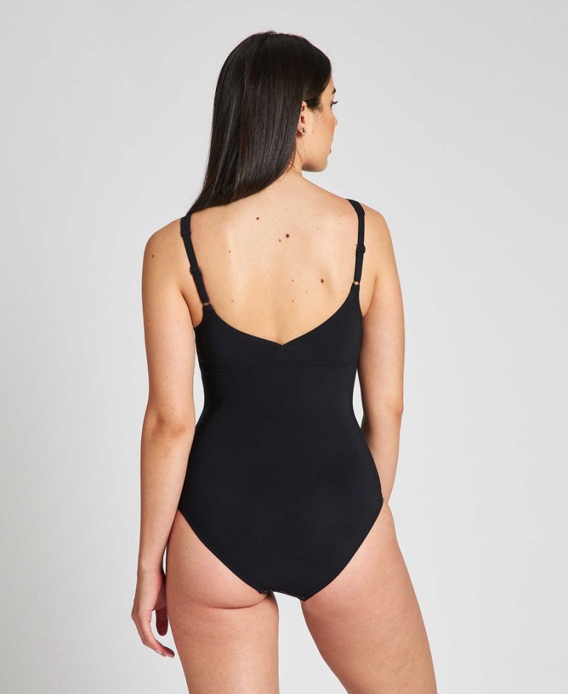 Noir Blanche Maillot de Bain Arena Ottavia Wing Back - CEM-0617752