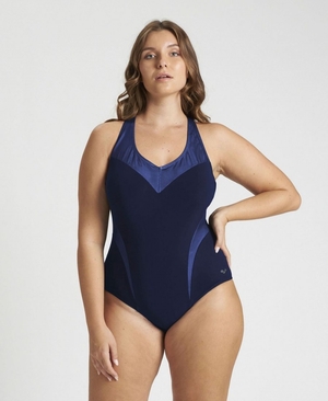 Bleu Marine Bleu Maillot de Bain Arena Isabel Light Cross Back Plus - ZFH-5215630