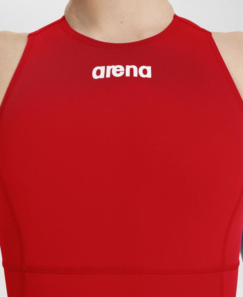 Rouge Maillot de Bain Arena Team Solid D'eau Polo - VZA-0847141