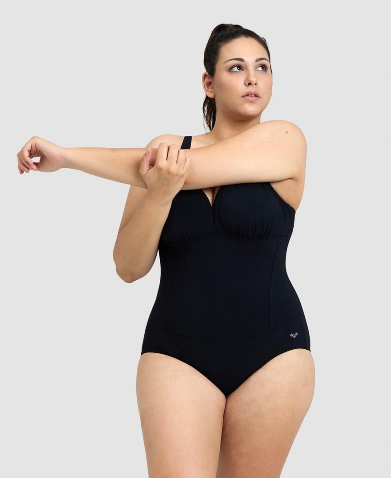 Noir Maillot de Bain Arena BodyLift Maura U Back Plus - LTF-5324454