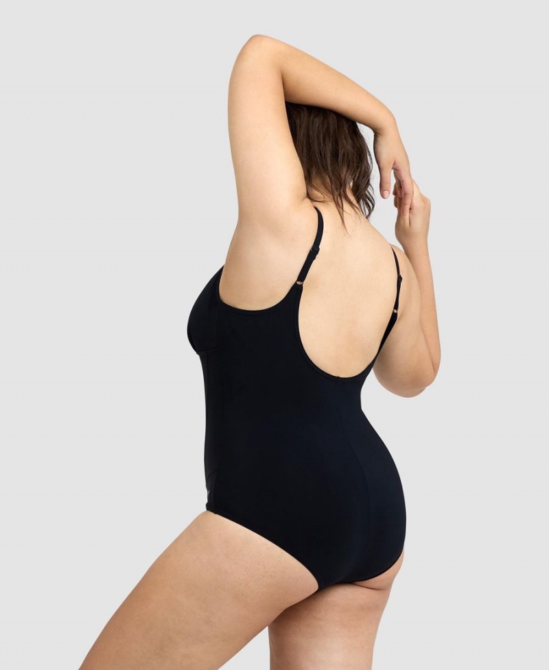 Noir Maillot de Bain Arena BodyLift Maura U Back Plus - LTF-5324454