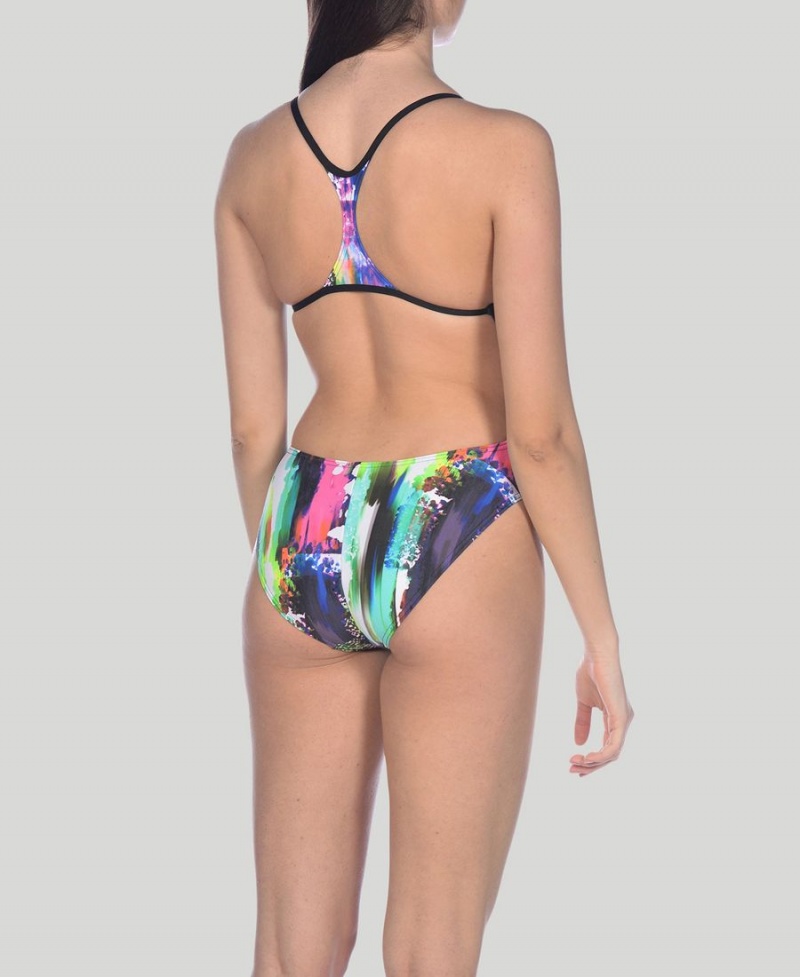 Rose Multicolore Maillot de Bain Arena Vivid Booster Back - REU-1391675