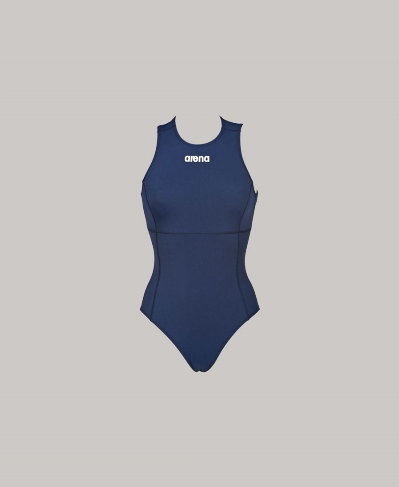 Bleu Marine Maillot de Bain Arena Solid Waterpolo - EVR-2336763