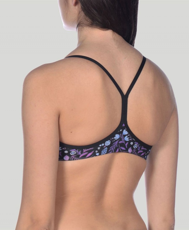 Noir Multicolore Haut de Bikini Arena BE Bandeau - MBF-2936087