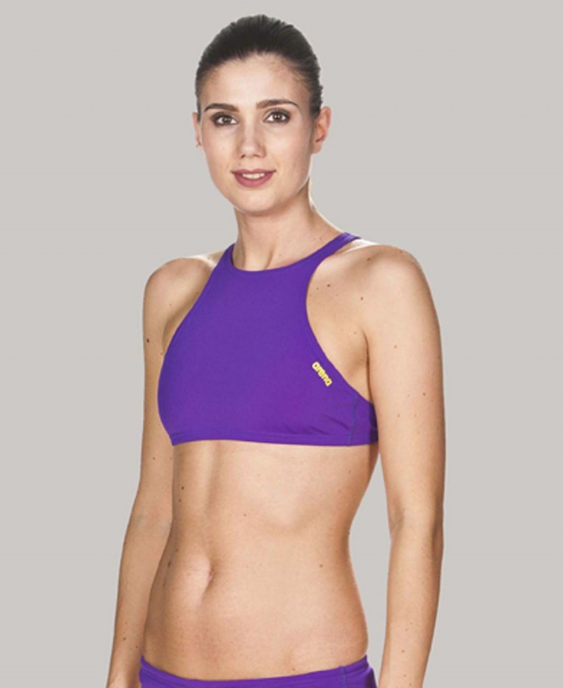 Violette Haut de Bikini Arena Crop Think - ZER-3380624