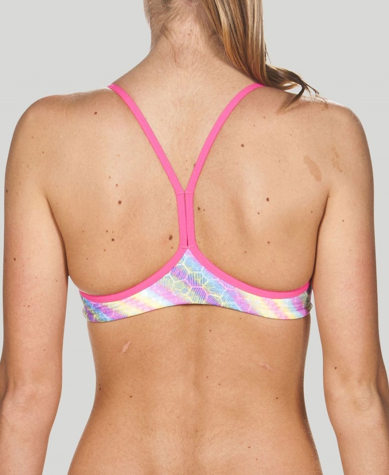 Rose Multicolore Haut de Bikini Arena BE Bandeau - TYB-2080127