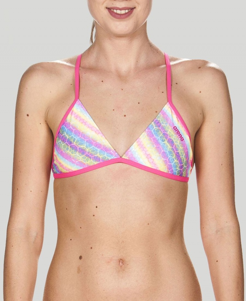 Rose Multicolore Haut de Bikini Arena Triangle Feel - RHO-4670128