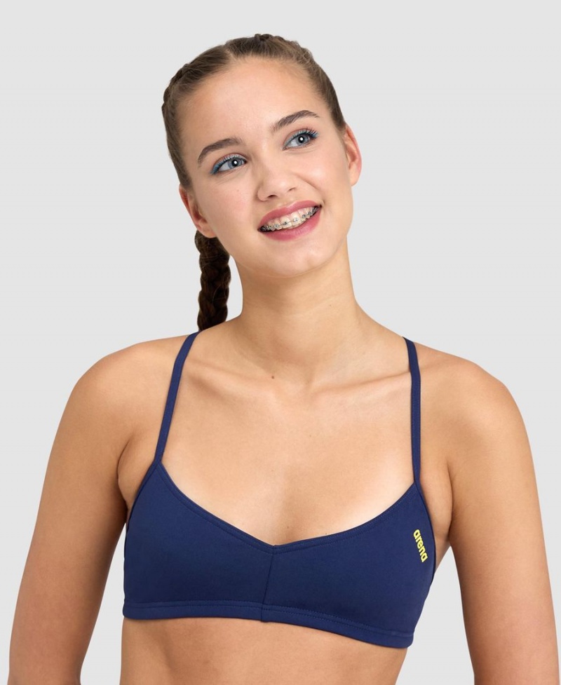 Bleu Marine Haut de Bikini Arena Live Bandeau - NZE-4644606