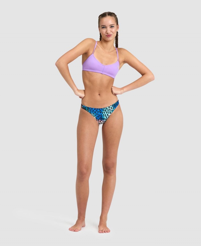 Bleu Multicolore Bas de Bikini Arena Real - OHE-1609200