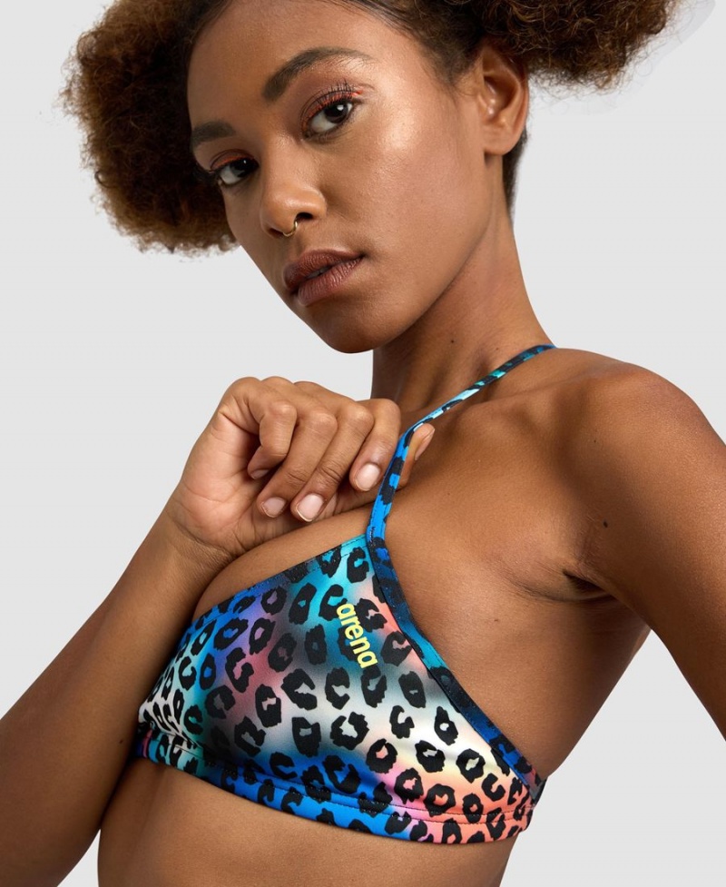 Bleu Multicolore Haut de Bikini Arena Live Bandeau - RKA-6451618