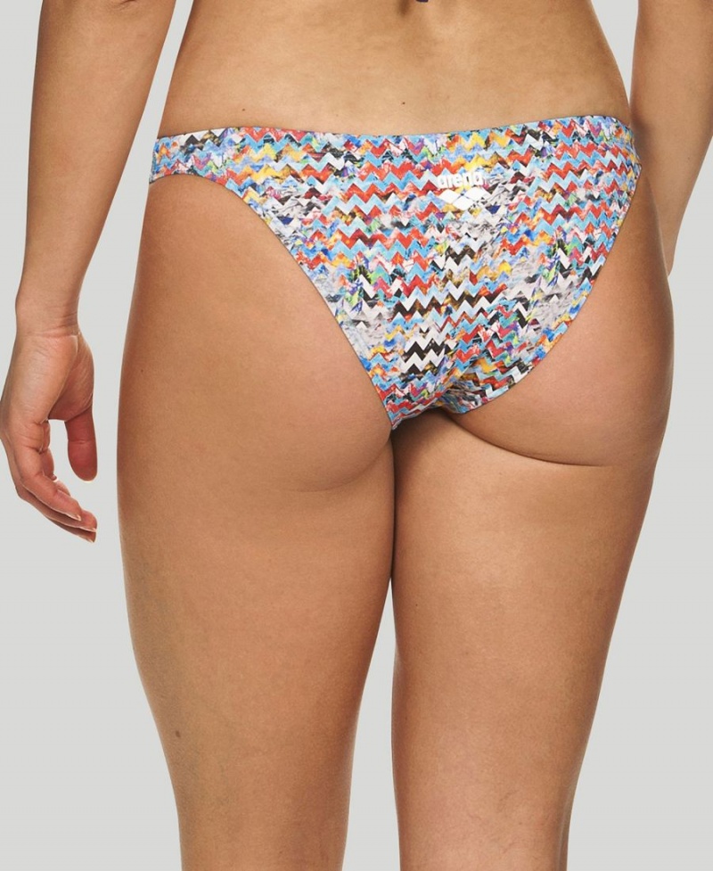 Grise Multicolore Bas de Bikini Arena Ethno Zigzag - GLF-8311519