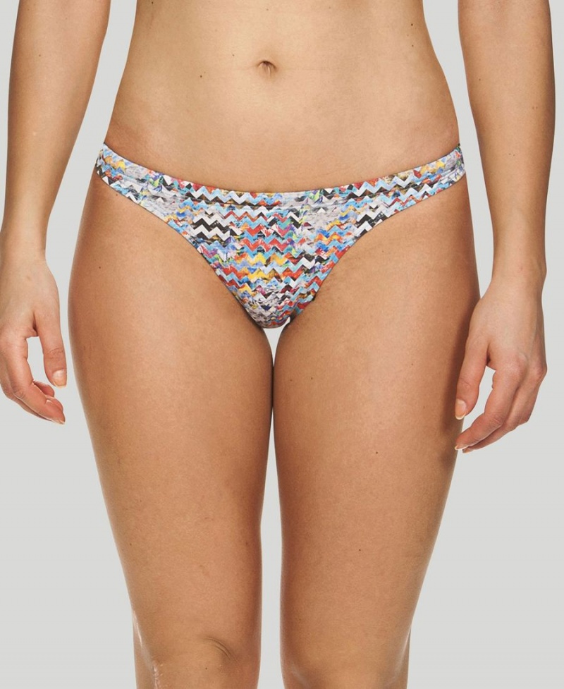 Grise Multicolore Bas de Bikini Arena Ethno Zigzag - GLF-8311519