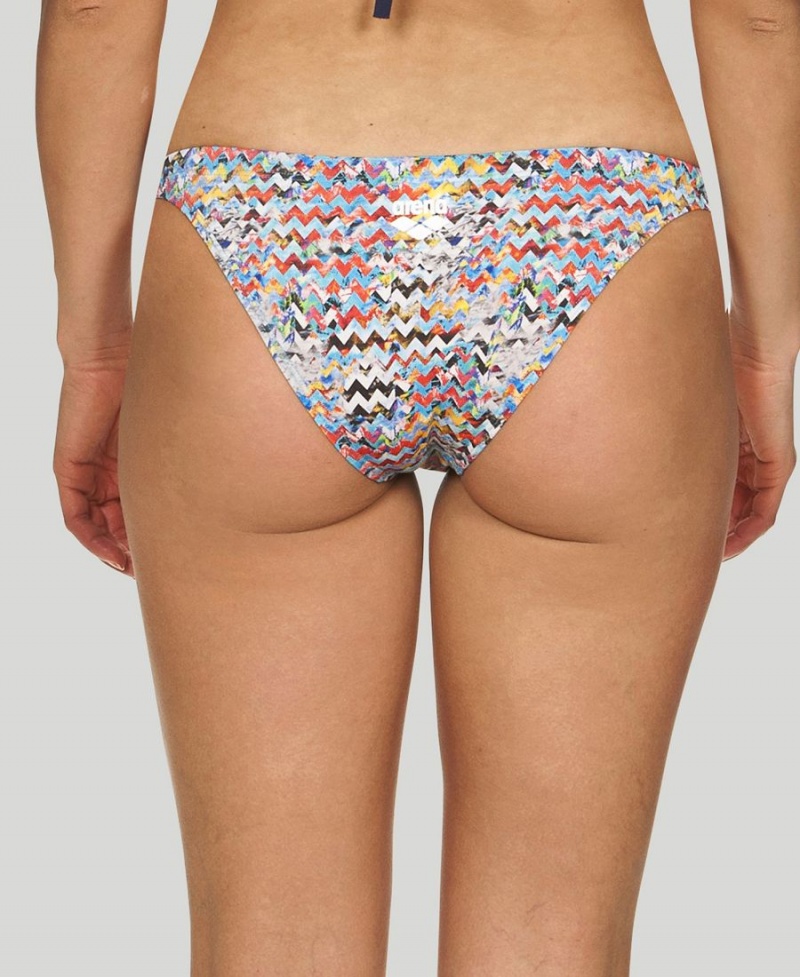 Grise Multicolore Bas de Bikini Arena Ethno Zigzag - GLF-8311519