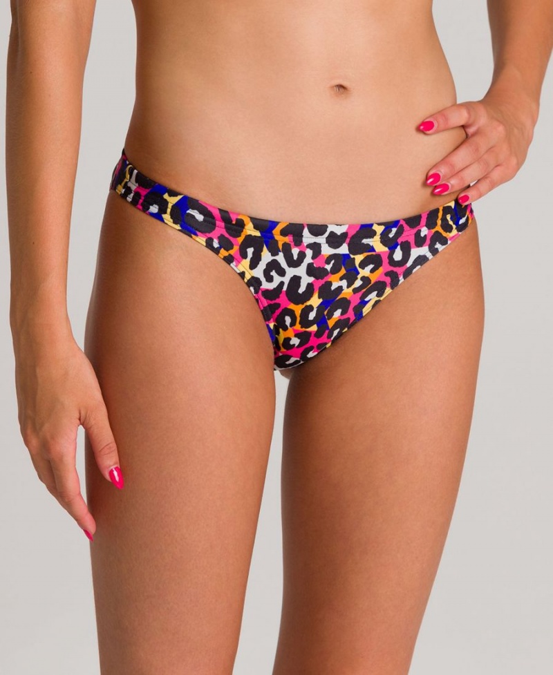 Rose Multicolore Bas de Bikini Arena Cheeta Heat - AXR-3710591