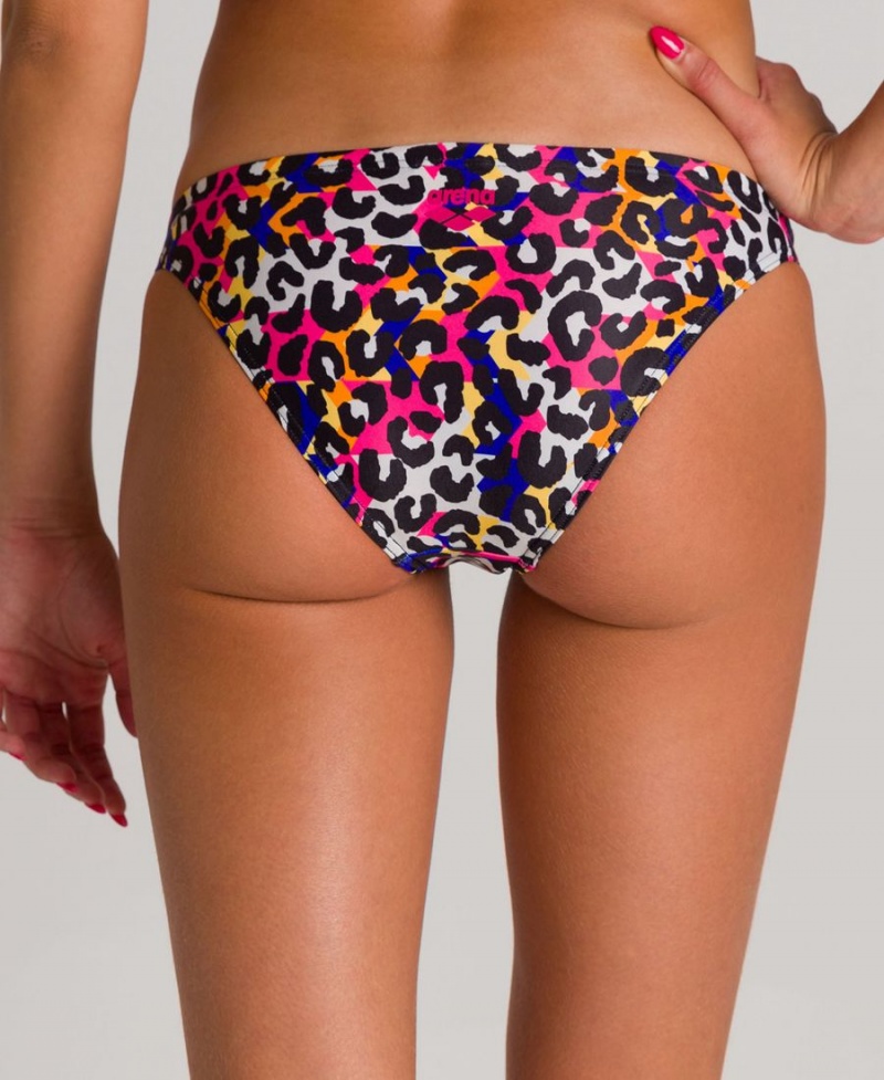 Rose Multicolore Bas de Bikini Arena Cheeta Heat - AXR-3710591