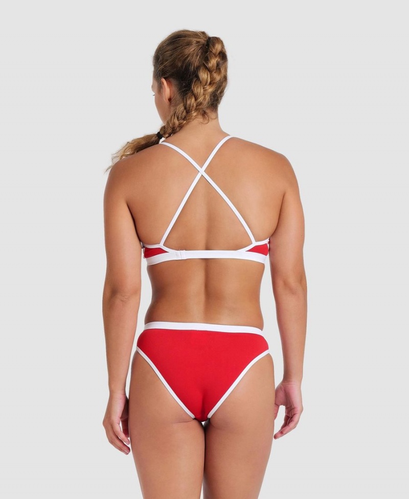 Rouge Blanche Maillot de Bain Arena Icons Solid Cross Back - GQW-0723069