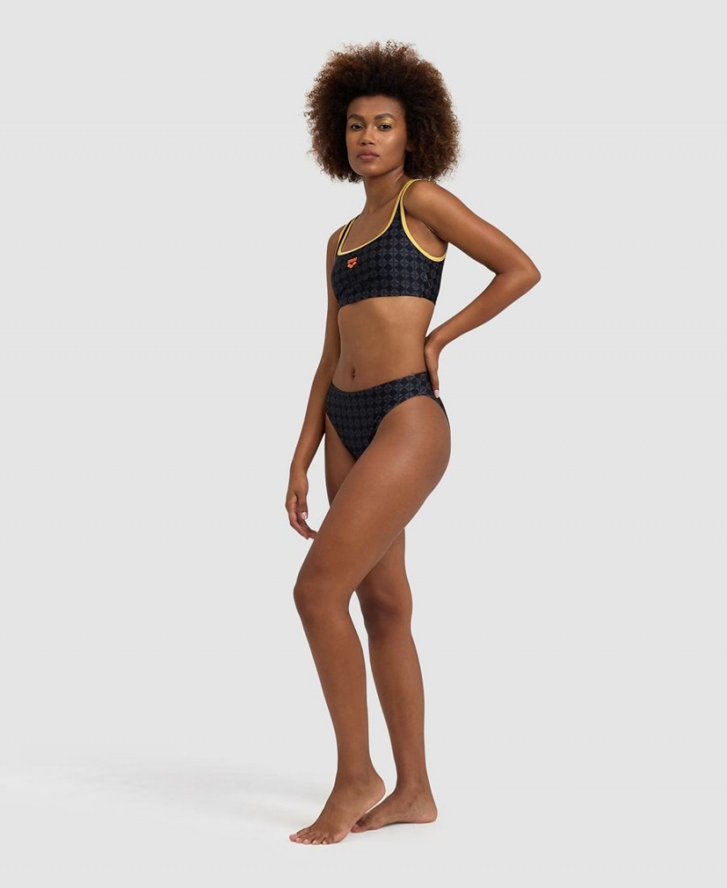 Noir Multicolore Maillot de Bain Arena 50th Anniversary Bralette - BHE-0189880