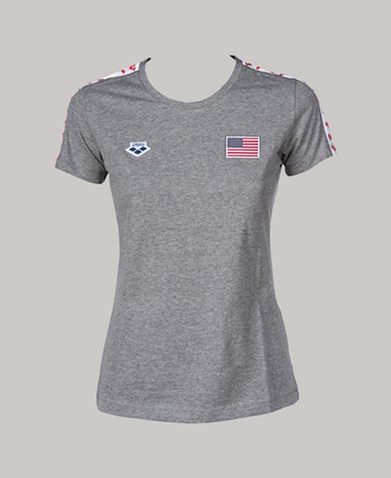 Grise T-Shirt Arena Team USA - OTQ-1311396