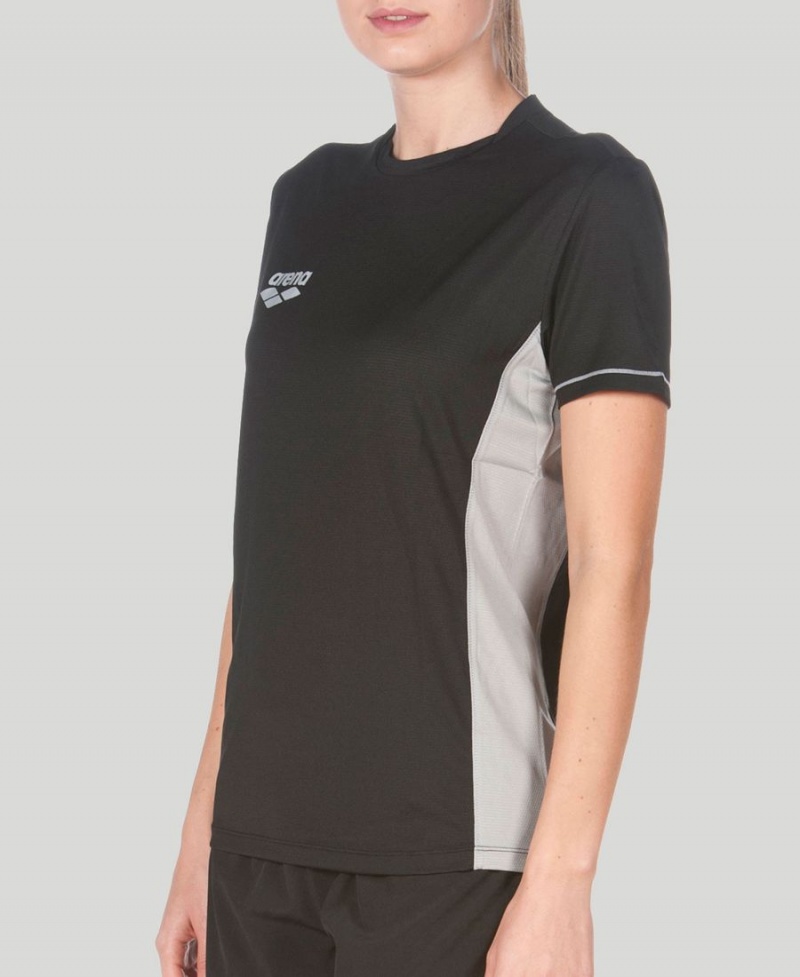 Noir T-Shirt Arena Team Line Tech Corta Sleeve - HXO-6915165