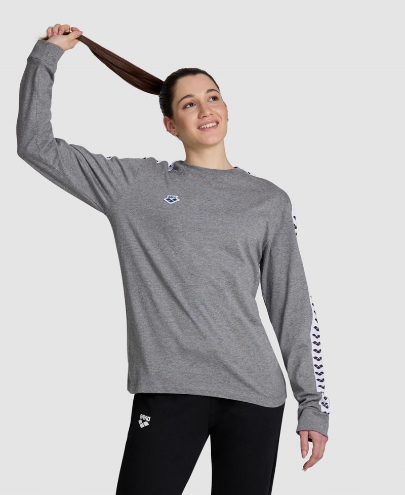 Grise T-Shirt Arena Icons Long Sleeve - LJI-0441542