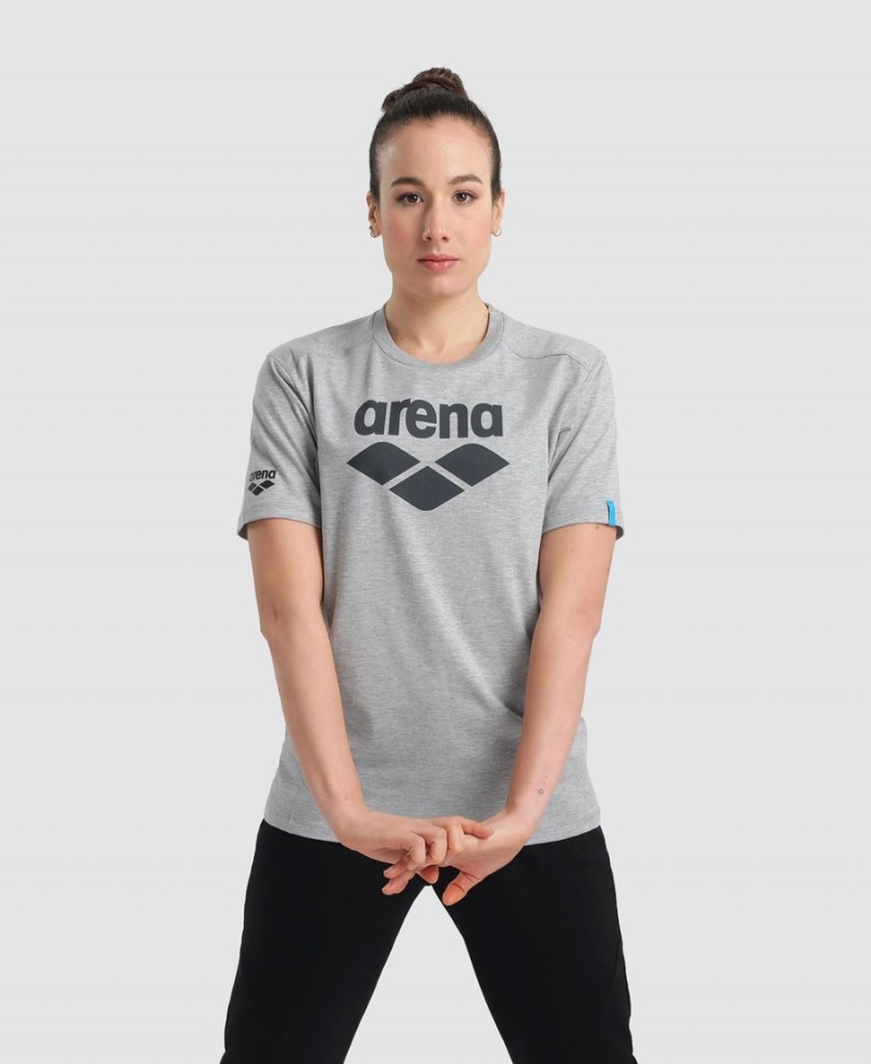 Grise T-Shirt Arena Logo Coton - ZHS-8008386