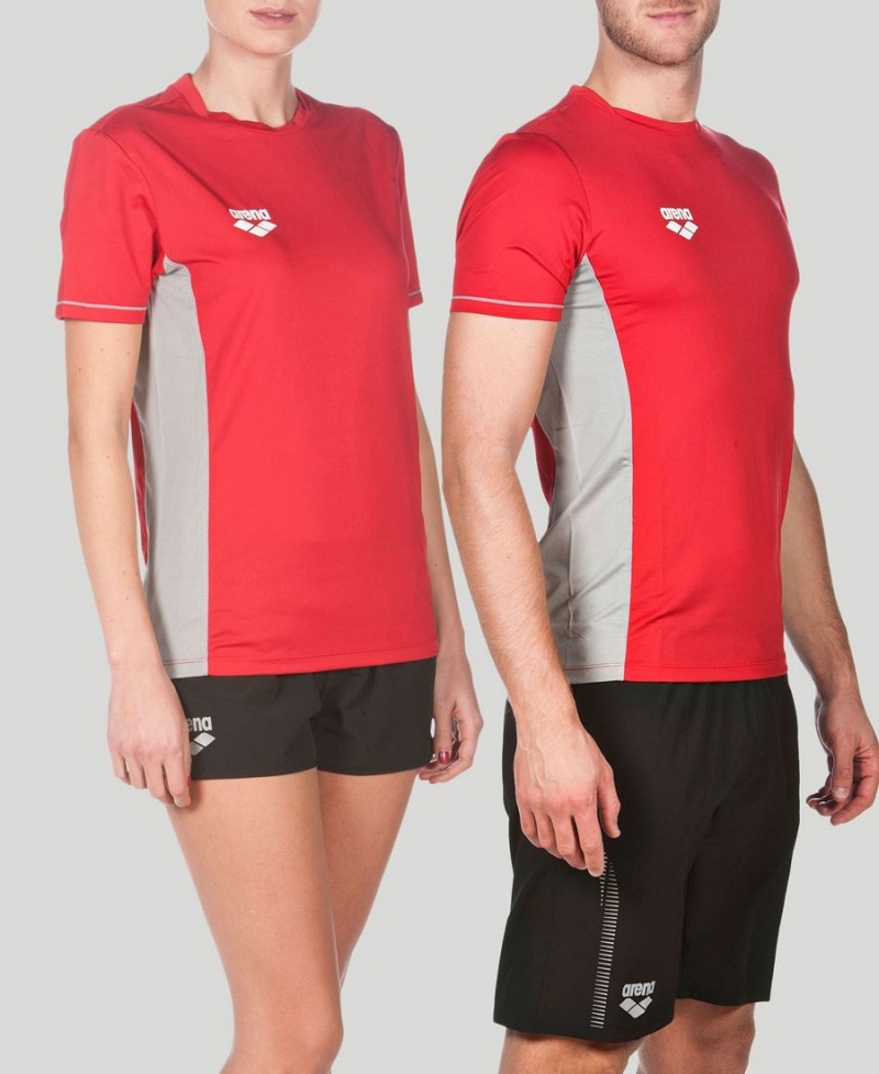 Rouge T-Shirt Arena Team Line Tech Corta Sleeve - KPC-1429434