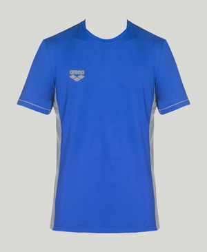 Bleu T-Shirt Arena Team Line Tech Corta Sleeve - KJG-4969822