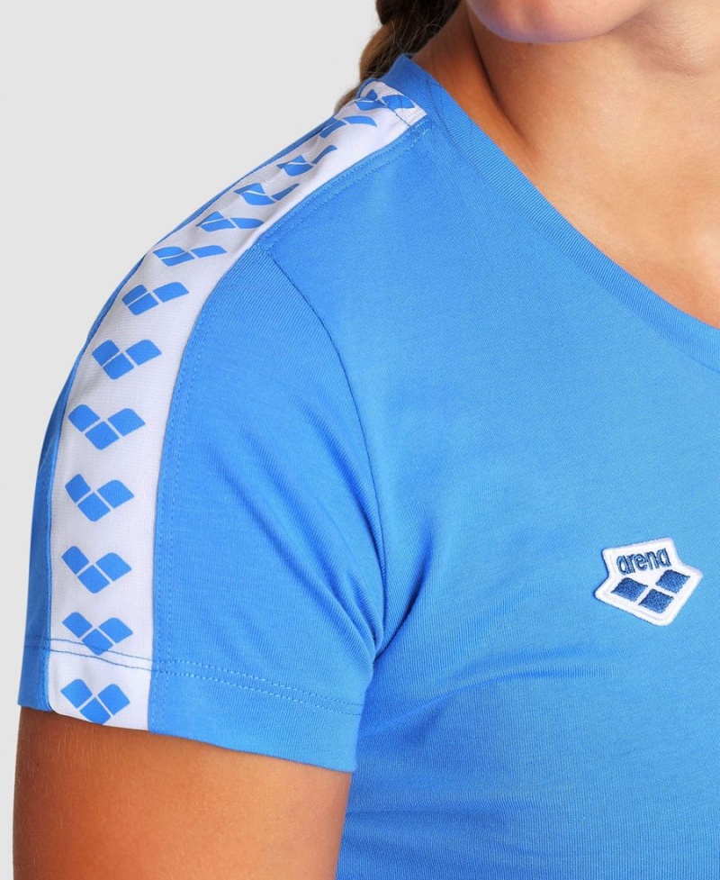 Bleu Blanche T-Shirt Arena Team Corta Sleeve - VZH-3143992