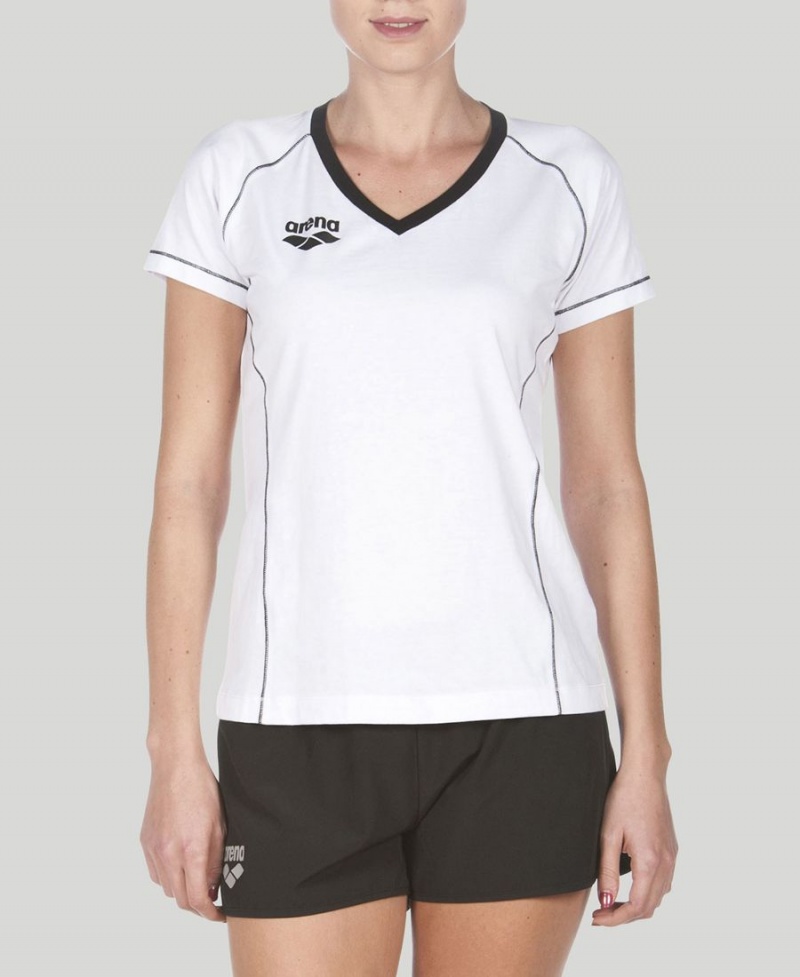 Blanche Noir T-Shirt Arena Team Line Corta Sleeve - FPC-4526340