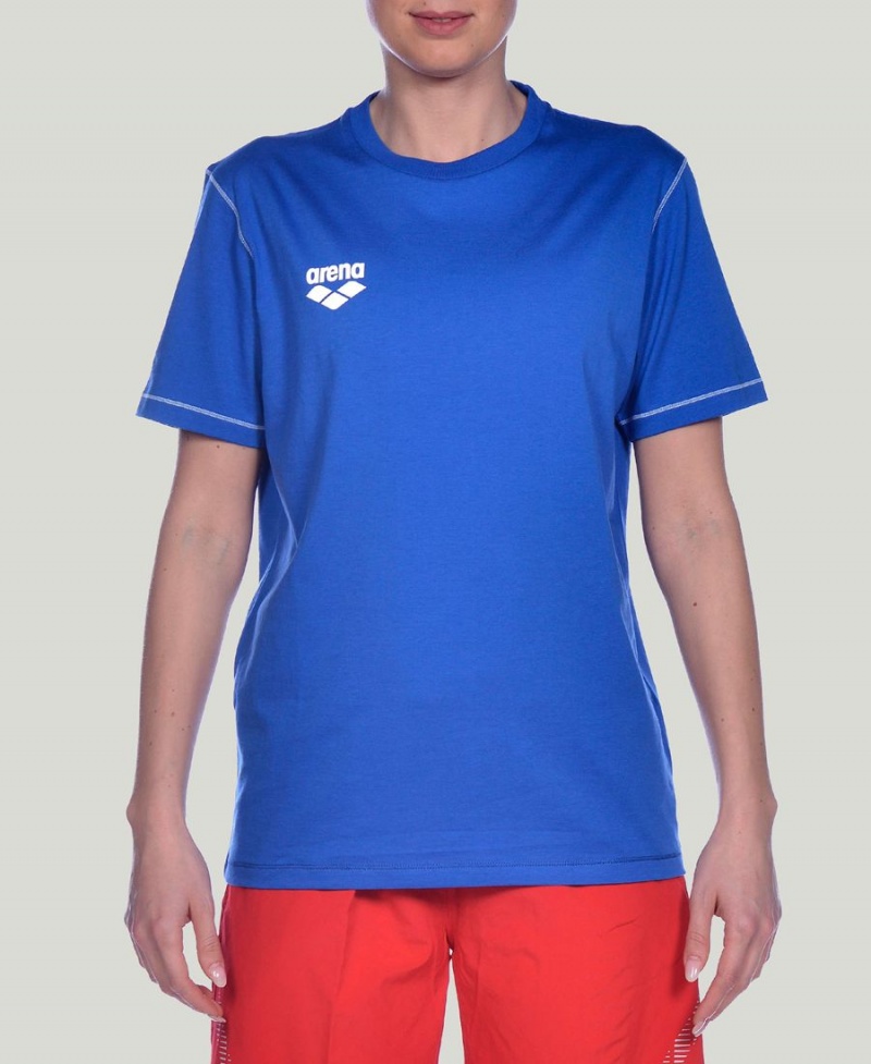 Bleu T-Shirt Arena Team Line Corta Sleeve - UGR-6317120