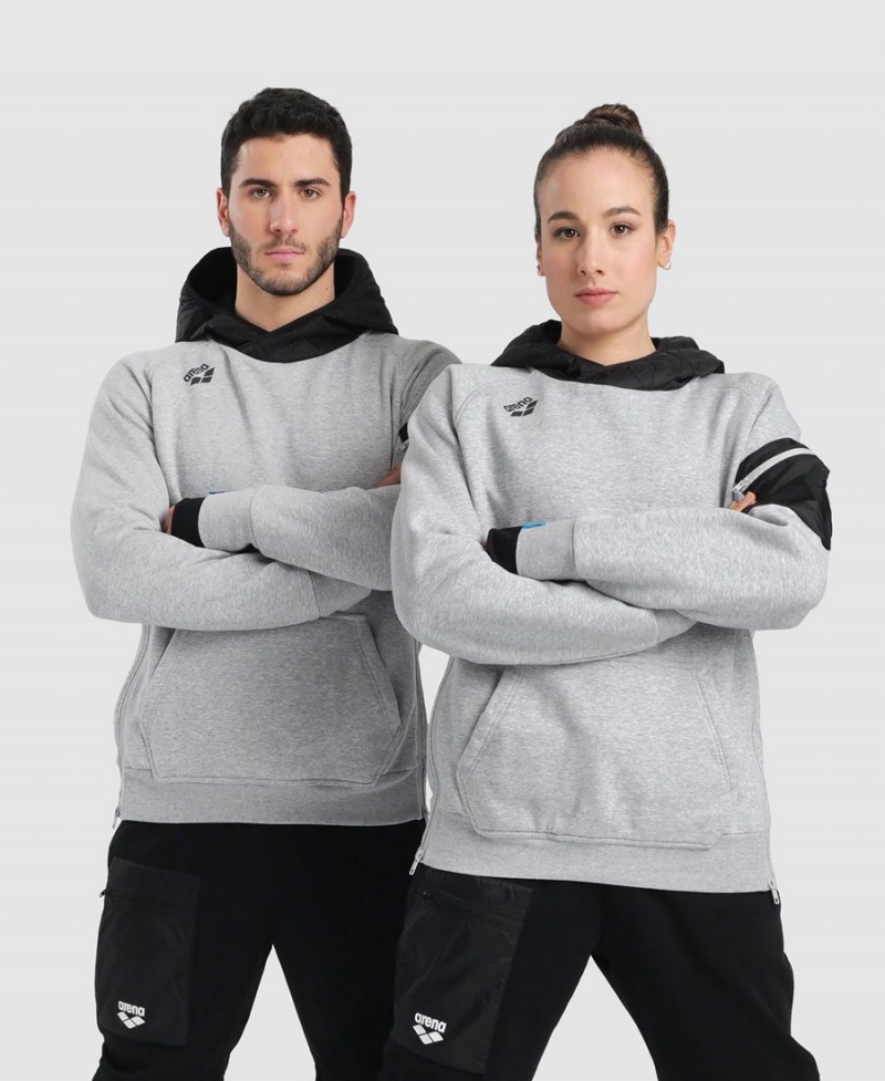 Grise Sweatshirt Arena Encapuchonné Tech - ZHB-2104454