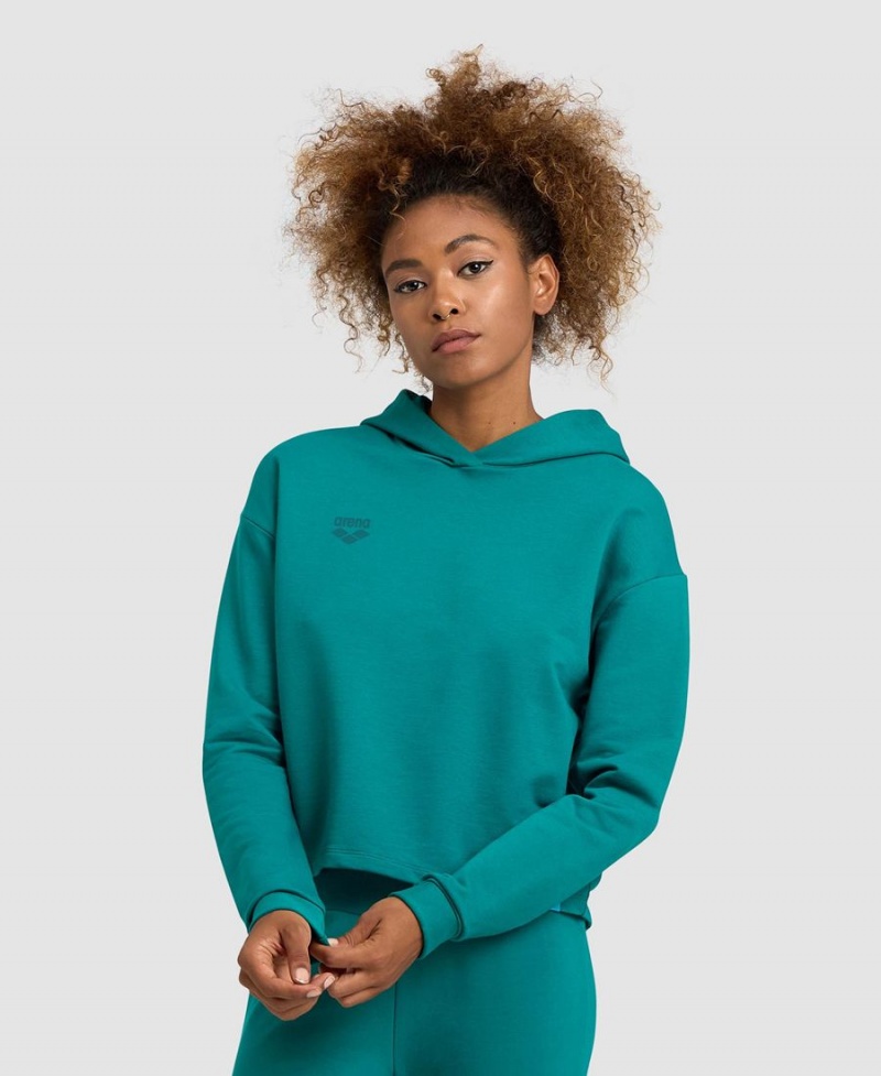 Vert Sweatshirt Arena Encapuchonné Fleece - ZEV-5813297