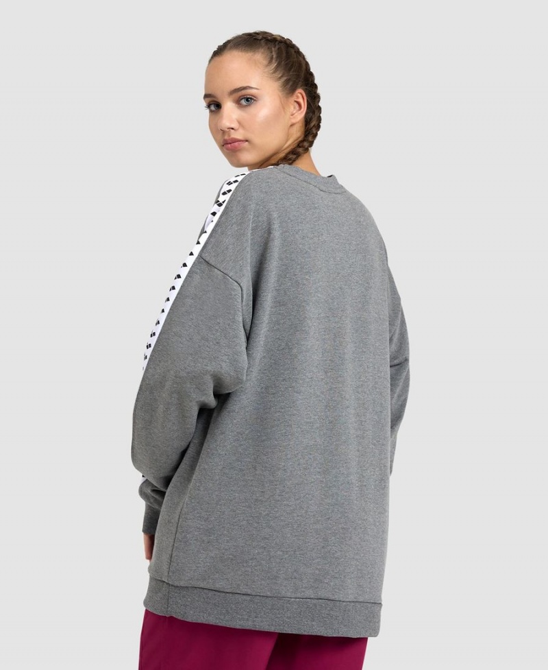 Grise Blanche Sweatshirt Arena Oversized Team - PAU-8528925