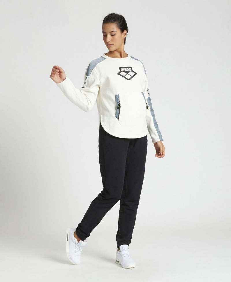 Blanche Grise Sweatshirt Arena Team Crew Neck - SYV-5464521