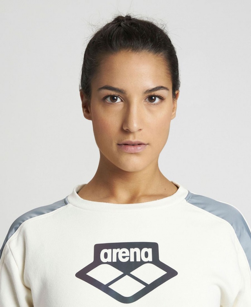 Blanche Grise Sweatshirt Arena Team Crew Neck - SYV-5464521