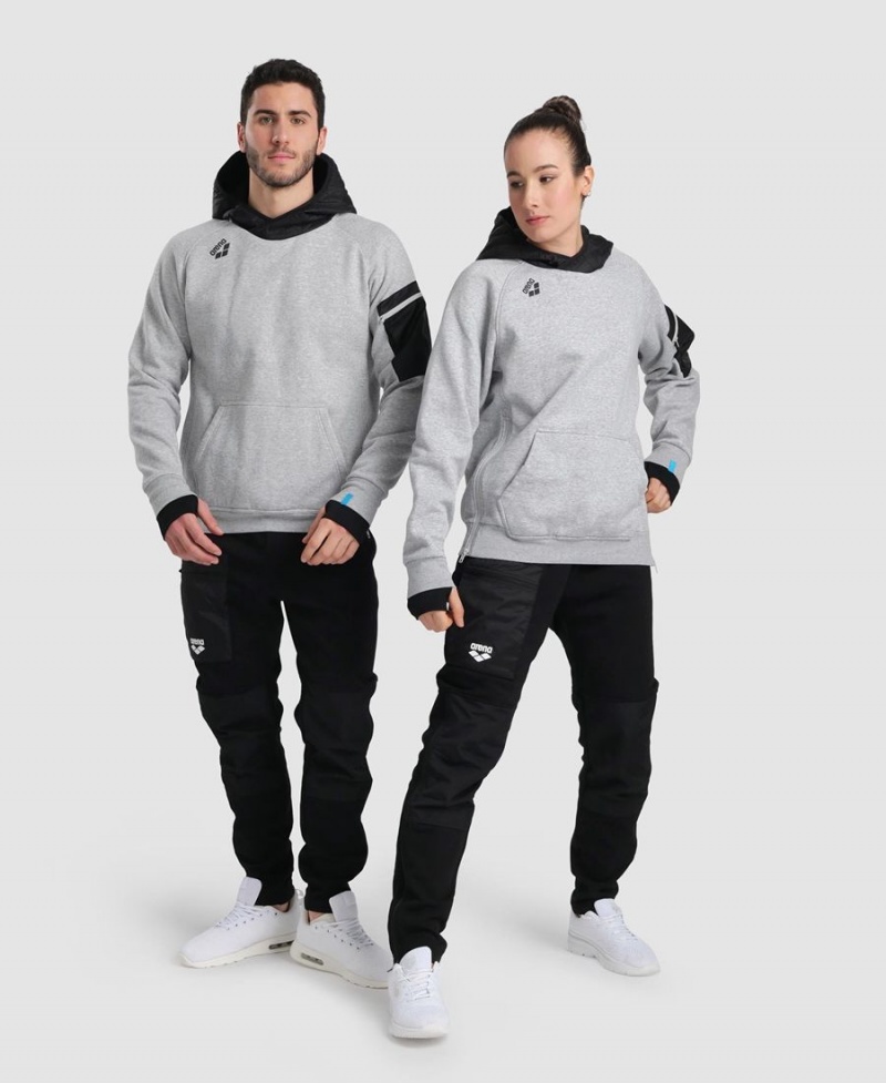 Grise Sweatshirt Arena Encapuchonné Tech - ZHB-2104454