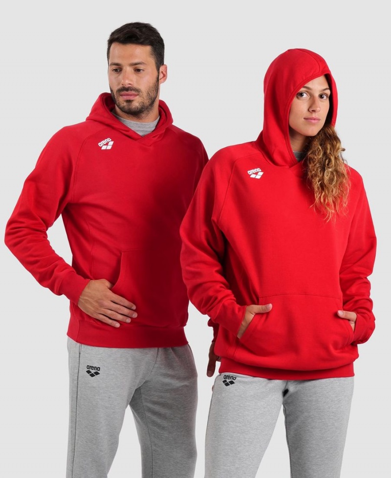 Rouge Sweatshirt Arena Team Encapuchonné Panel - ZKS-3790671