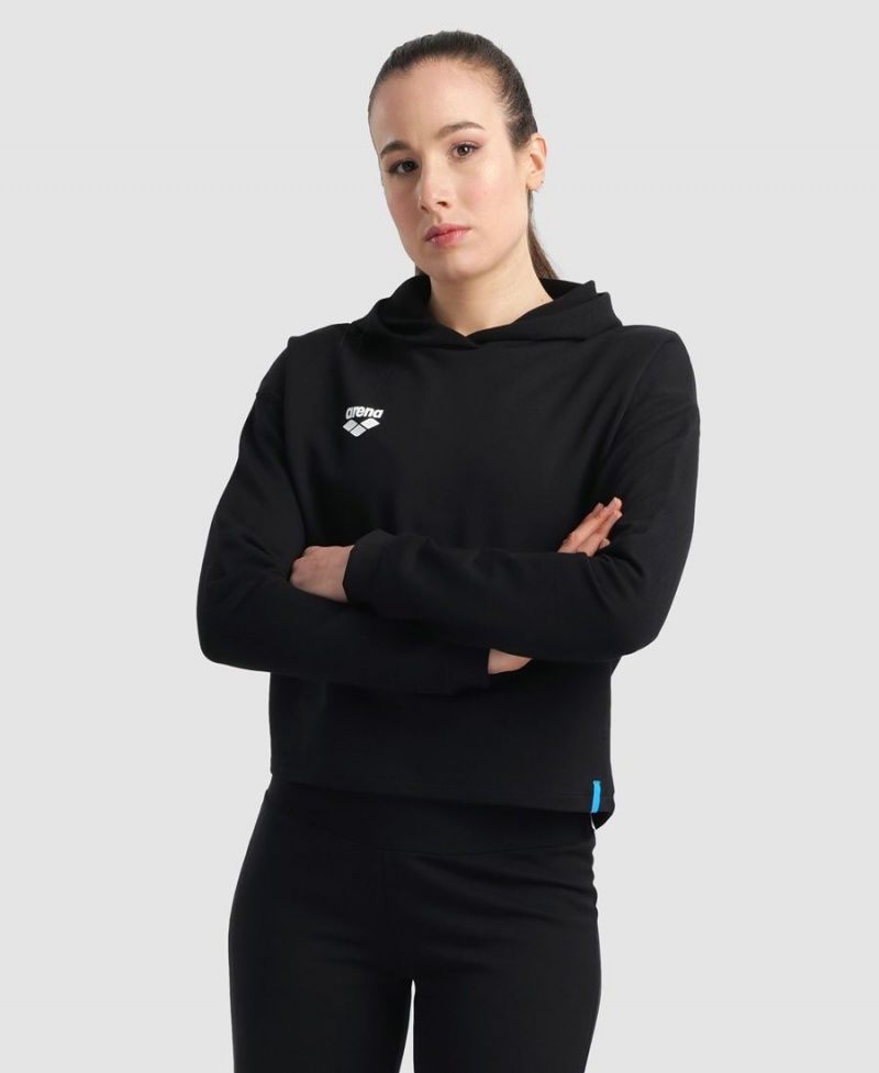 Noir Sweatshirt Arena Encapuchonné Fleece - QRW-2192790