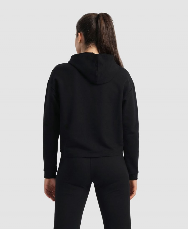 Noir Sweatshirt Arena Encapuchonné Fleece - QRW-2192790