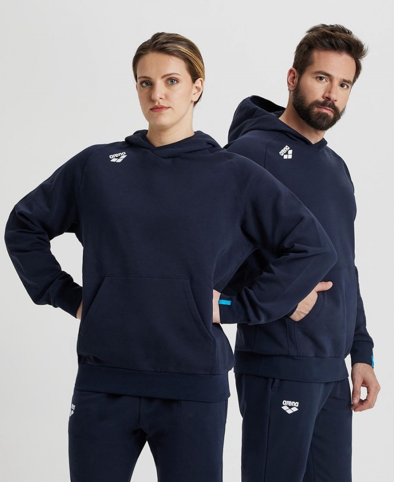 Bleu Marine Sweatshirt Arena Team Encapuchonné Panel - LHE-7428124