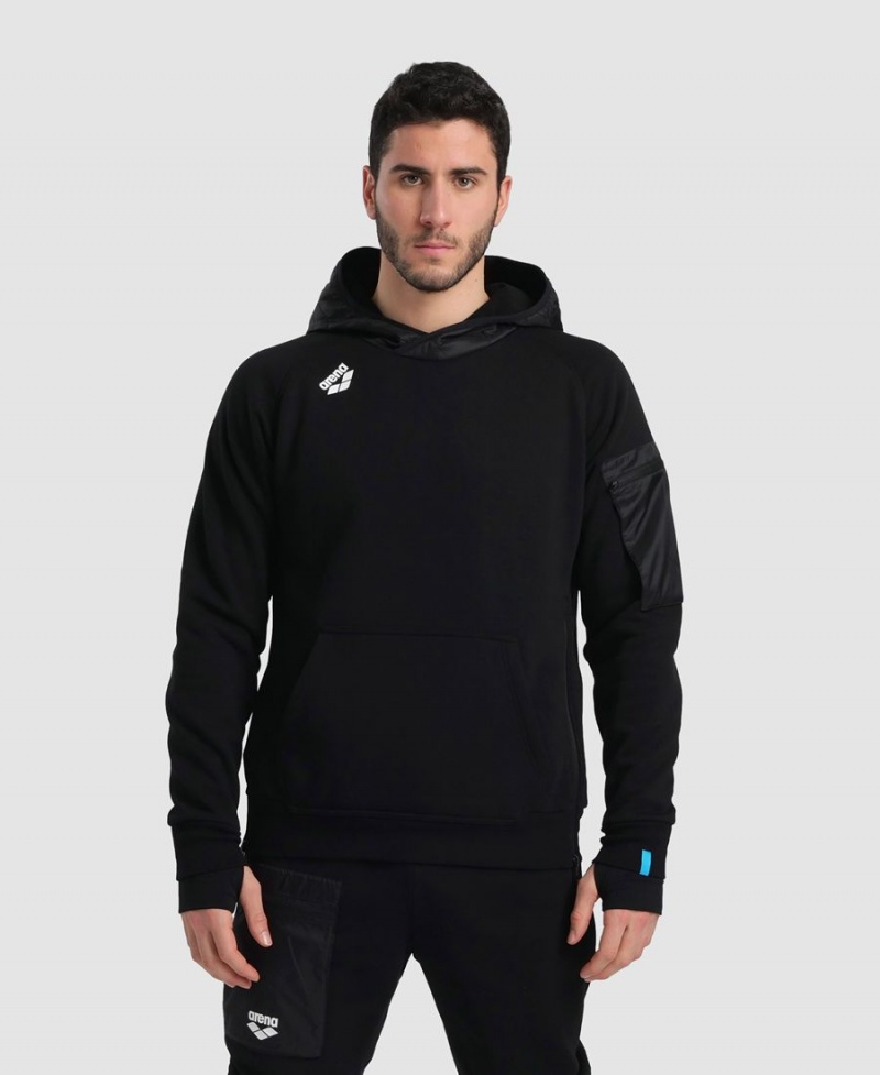 Noir Sweatshirt Arena Encapuchonné Tech - COR-1902026