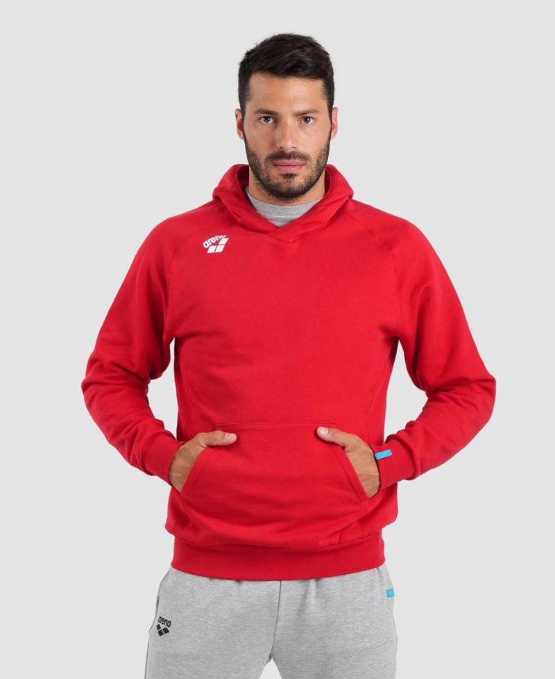 Rouge Sweatshirt Arena Team Encapuchonné Panel - ZKS-3790671