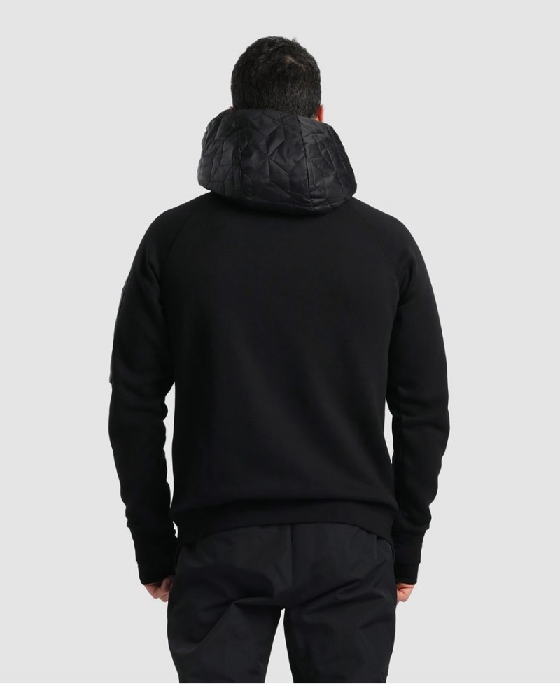 Noir Sweatshirt Arena Encapuchonné Tech - COR-1902026